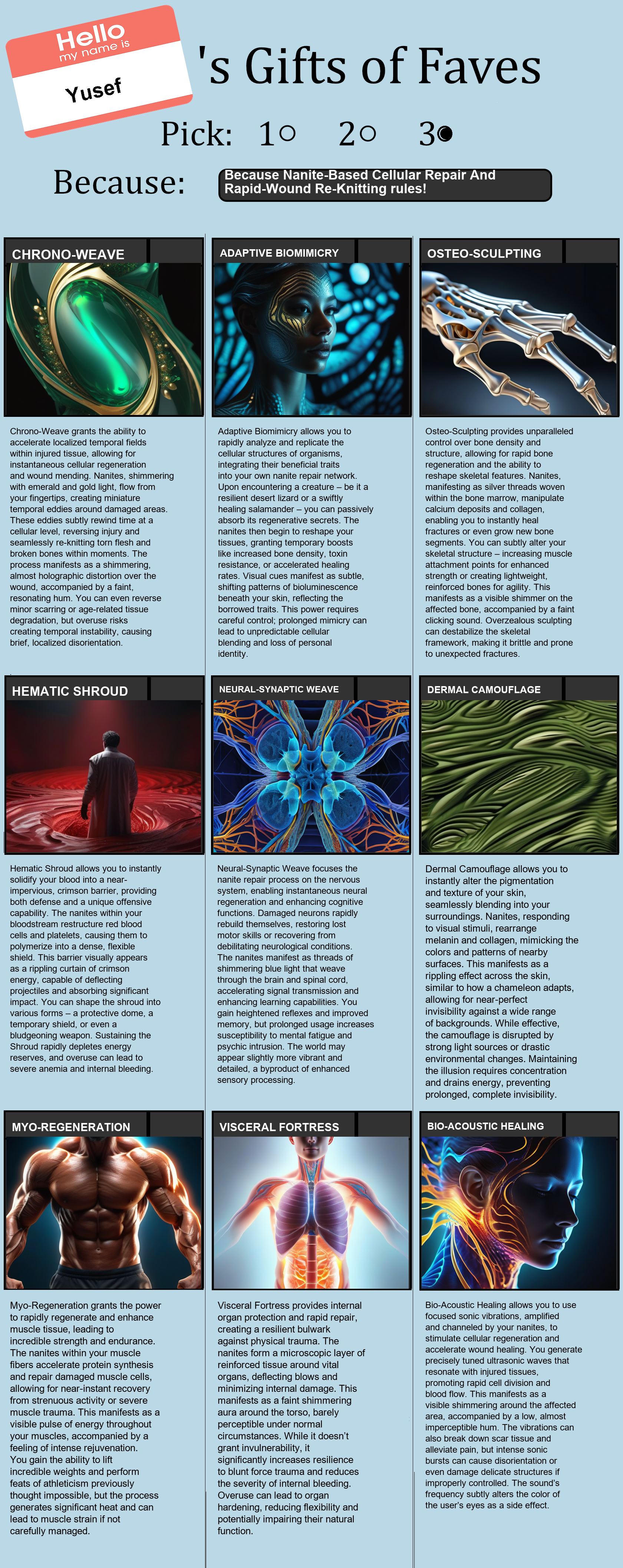 Nanite-Based Cellular Repair And Rapid-Wound Re-Knitting