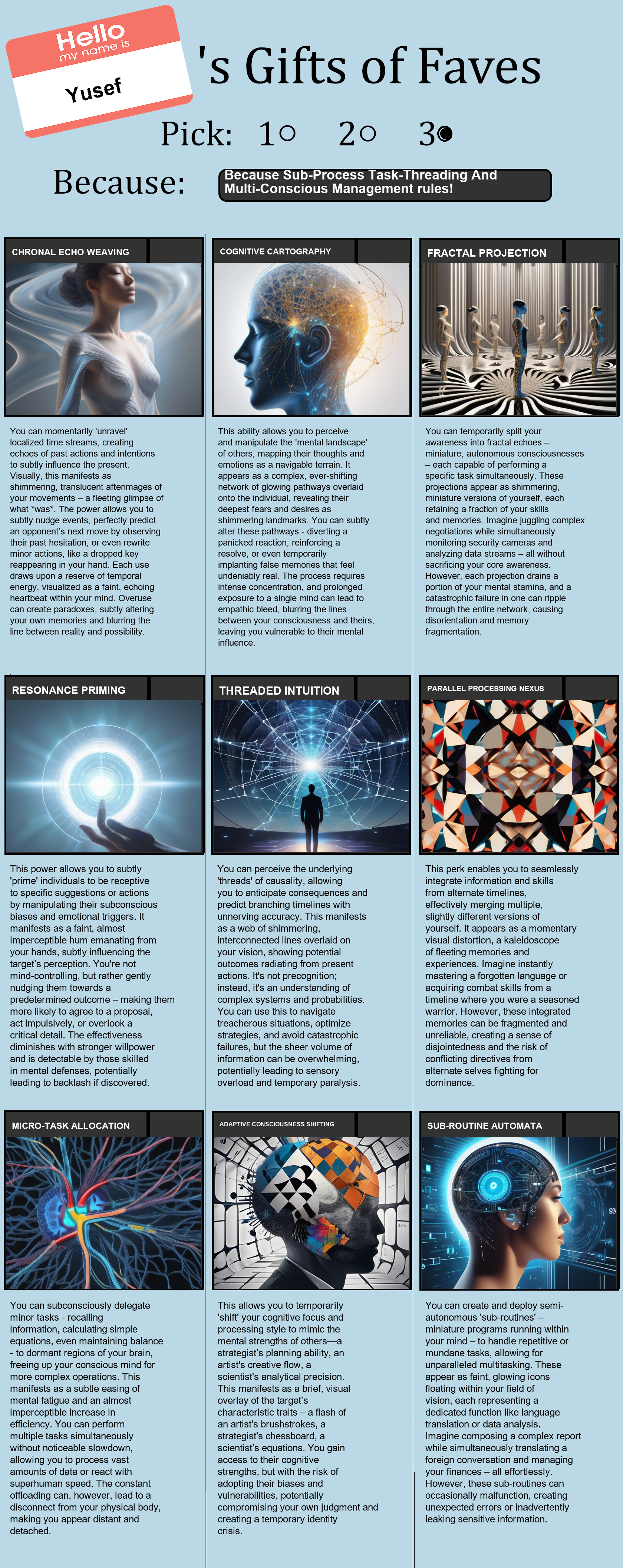 Sub-Process Task-Threading And Multi-Conscious Management