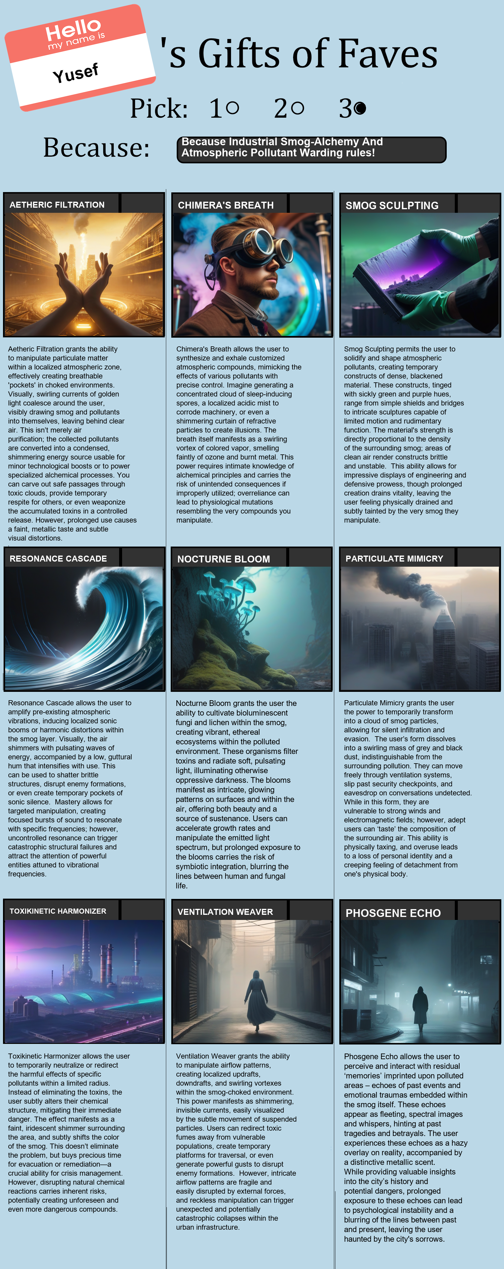 Industrial Smog-Alchemy And Atmospheric Pollutant Warding