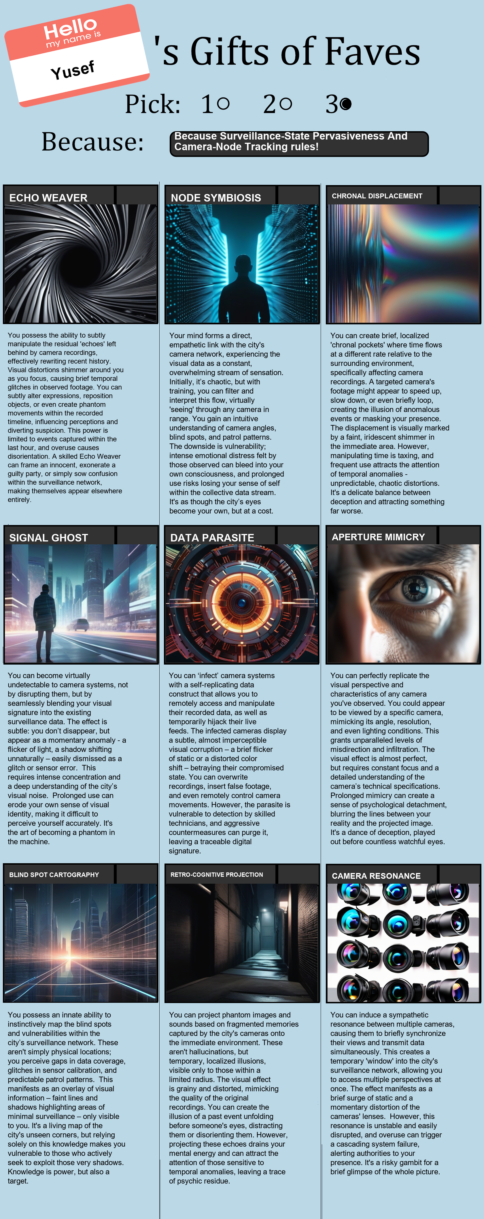 Surveillance-State Pervasiveness And Camera-Node Tracking