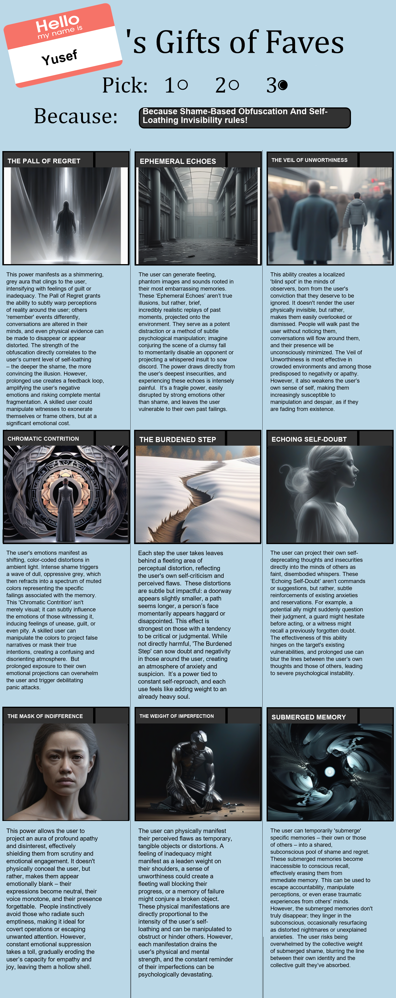 Shame-Based Obfuscation And Self-Loathing Invisibility