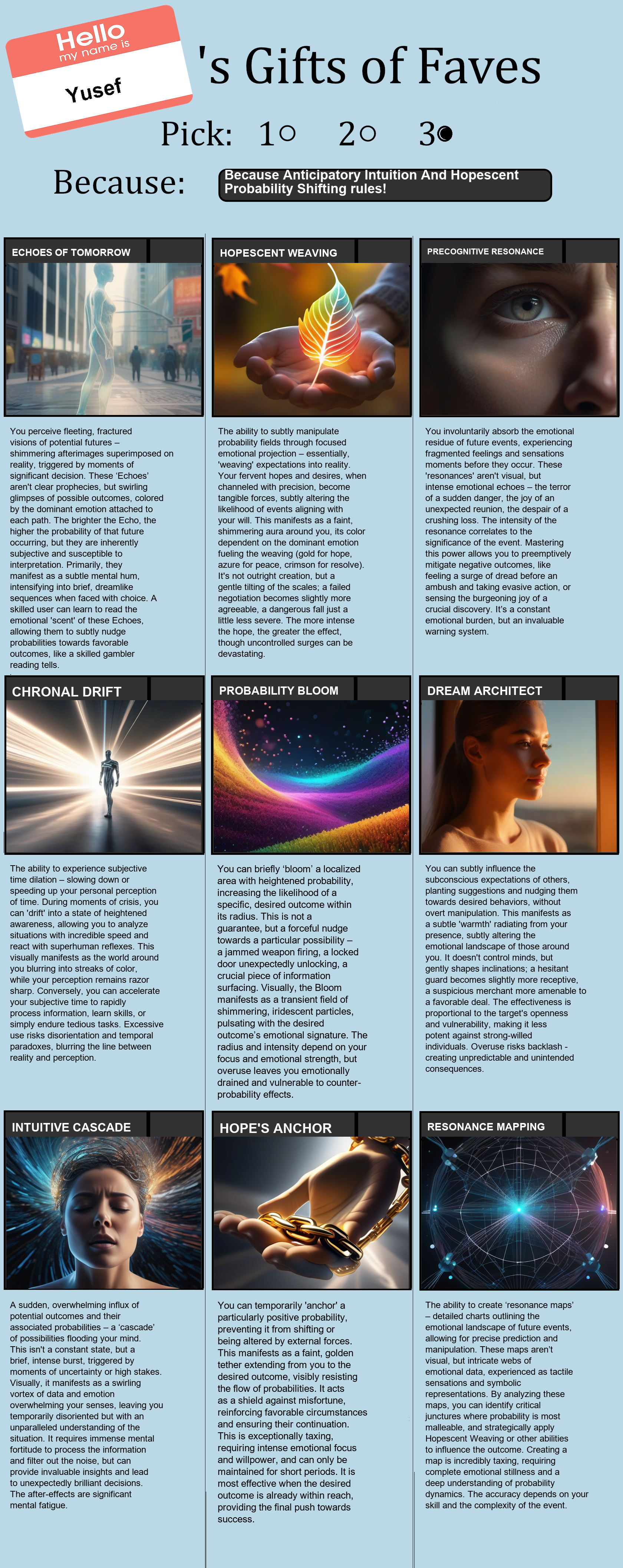 Anticipatory Intuition And Hopescent Probability Shifting