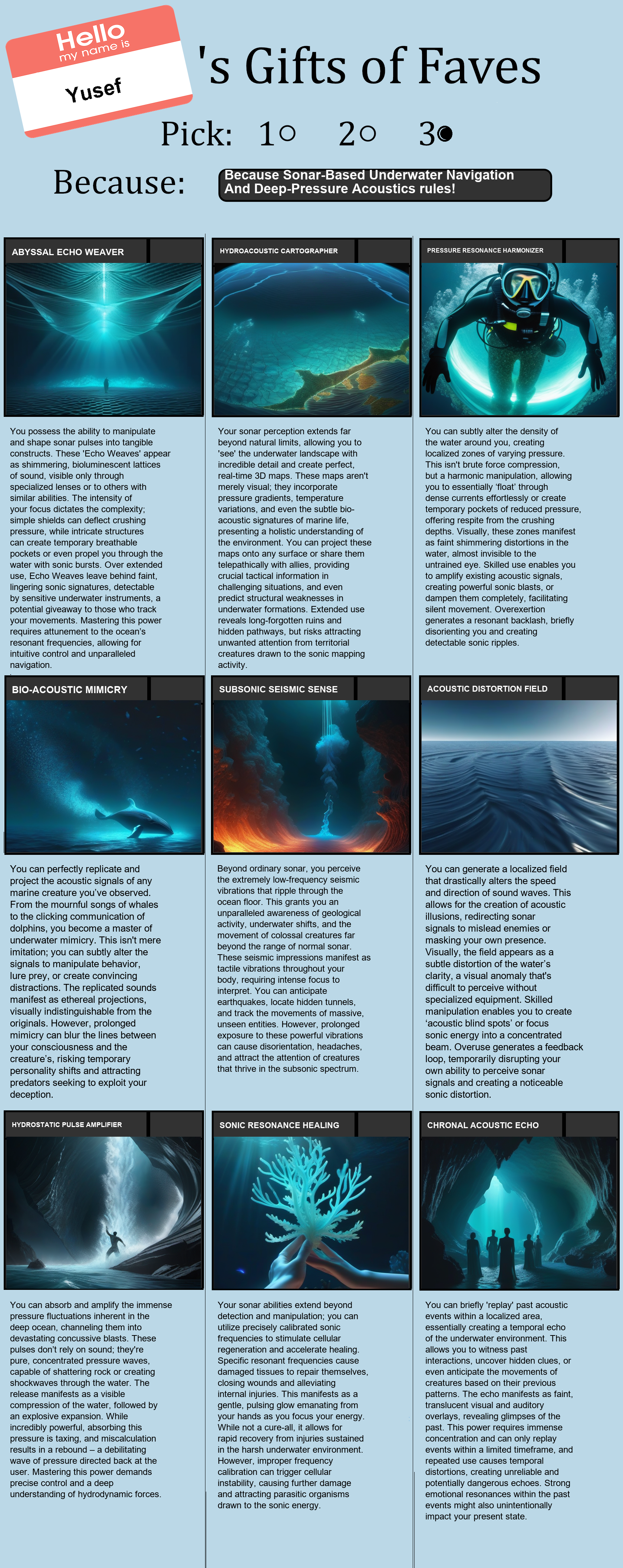 Sonar-Based Underwater Navigation And Deep-Pressure Acoustics