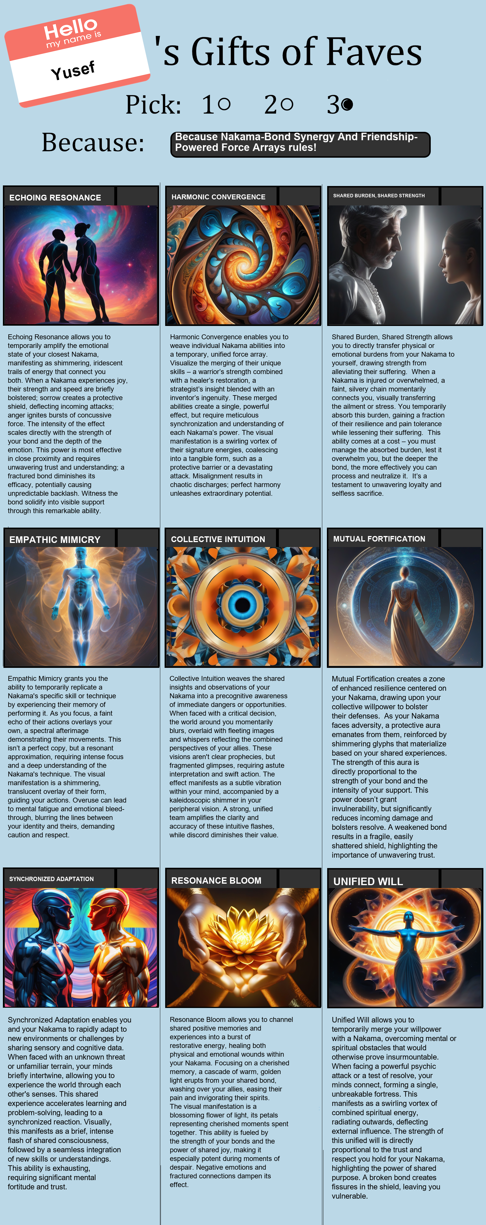 Nakama-Bond Synergy And Friendship-Powered Force Arrays