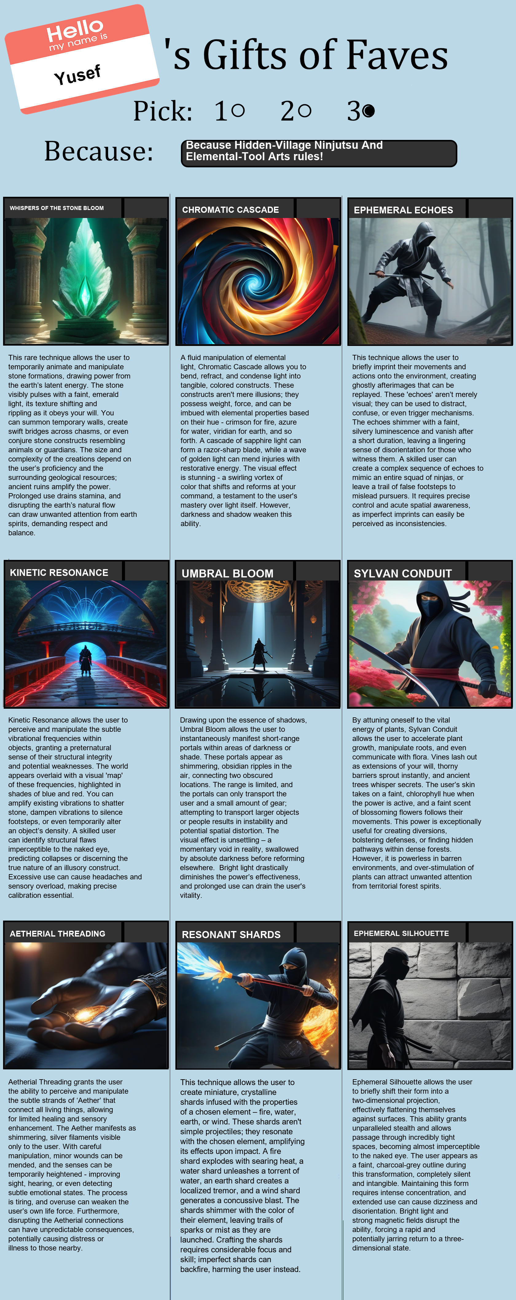 Hidden-Village Ninjutsu And Elemental-Tool Arts