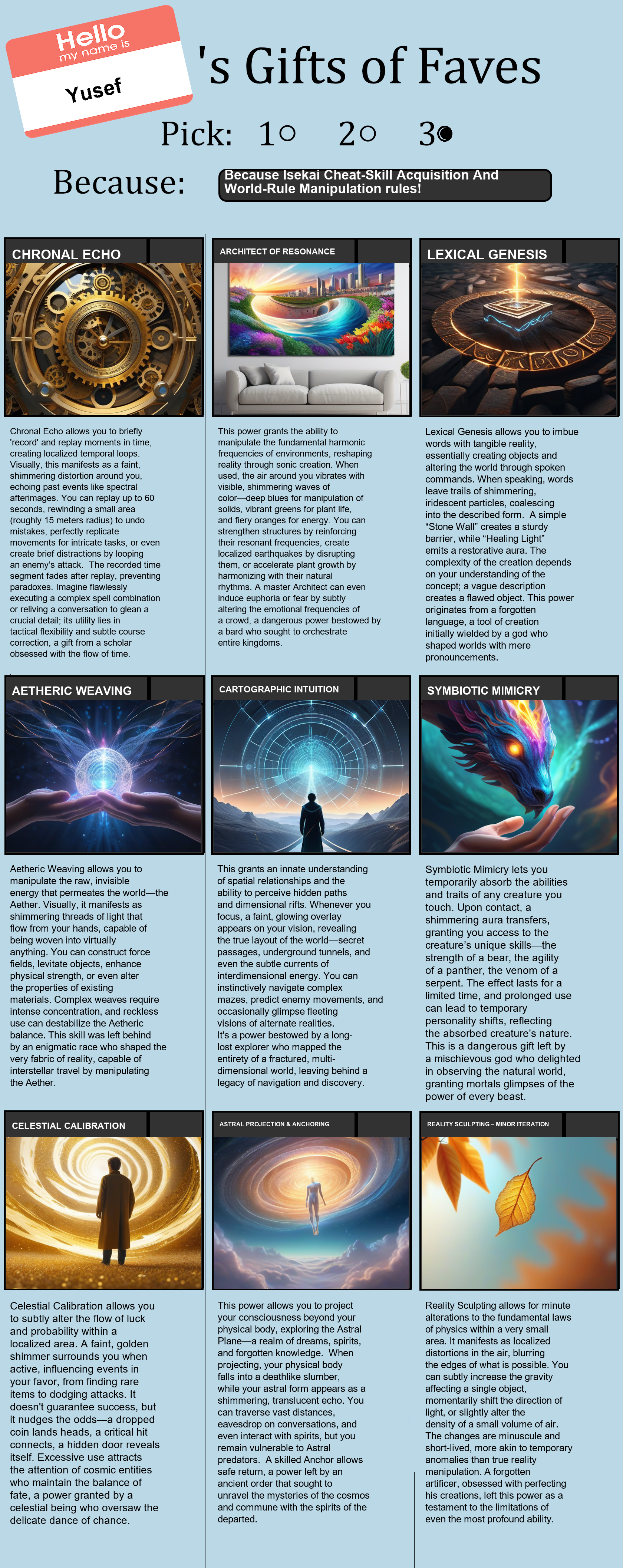 Isekai Cheat-Skill Acquisition And World-Rule Manipulation